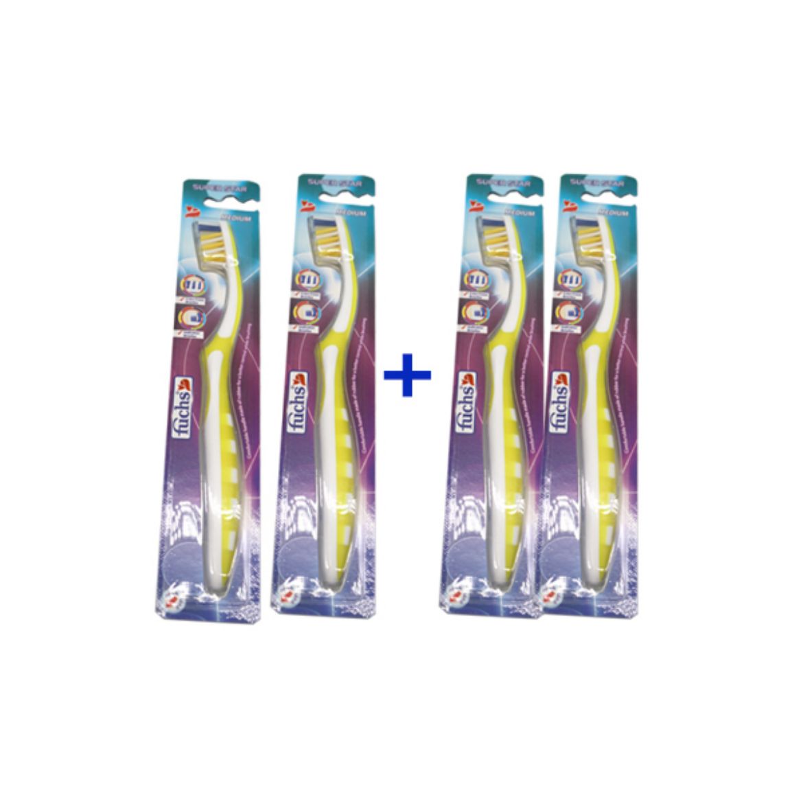 Picture of فرشة اسنان النجم السوبر متوسطة 2 +2 حبة هدية